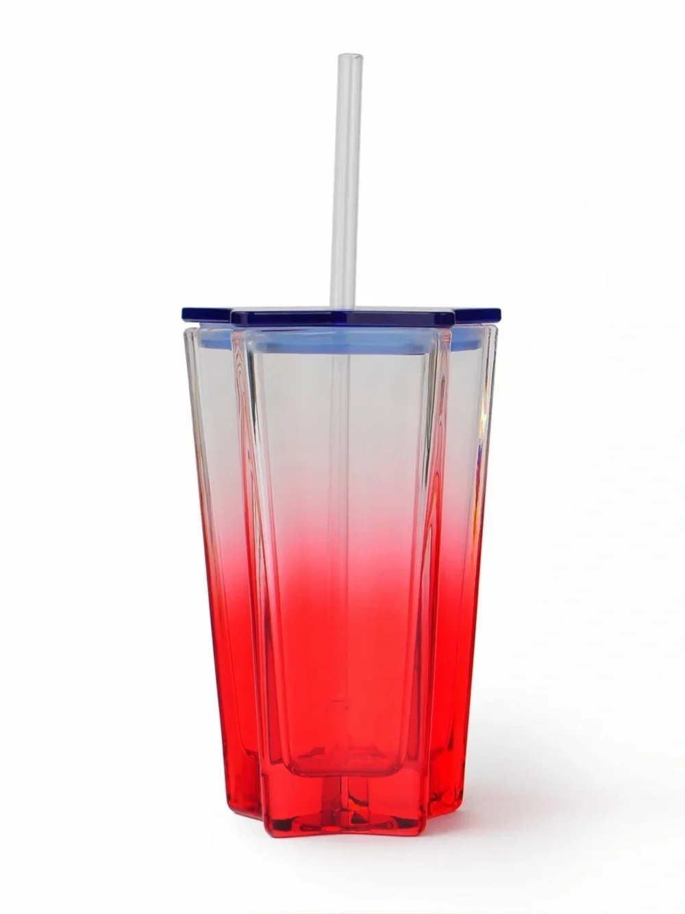 Target Bullseye 4th of July Star Glass Tumbler Red 9.5 fl oz
